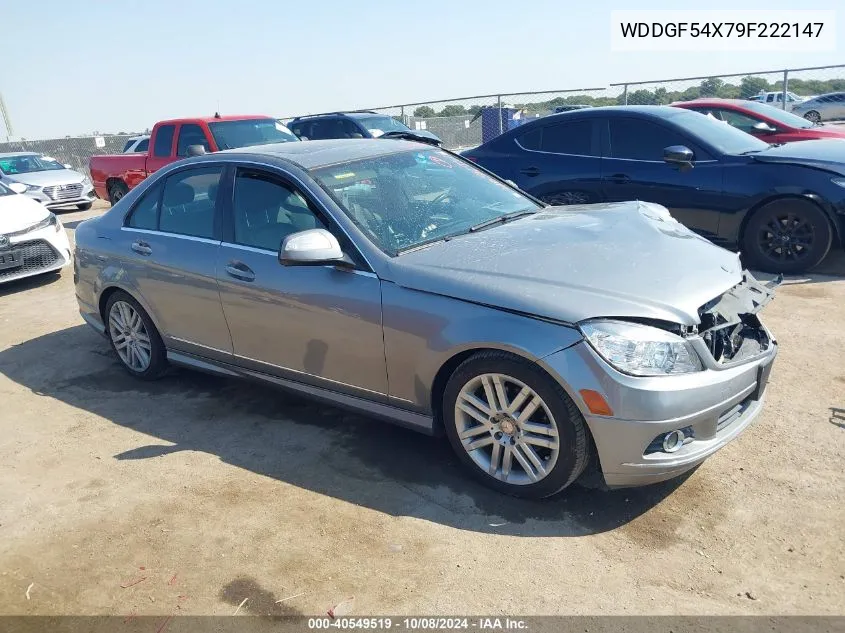 2009 Mercedes-Benz C 300 Luxury/Sport VIN: WDDGF54X79F222147 Lot: 40549519