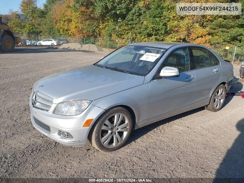 2009 Mercedes-Benz C 300 300 VIN: WDDGF54X99F244215 Lot: 40579438