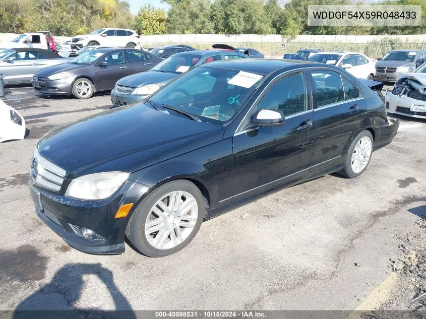 2009 Mercedes-Benz C 300 Luxury/Sport VIN: WDDGF54X59R048433 Lot: 40598531