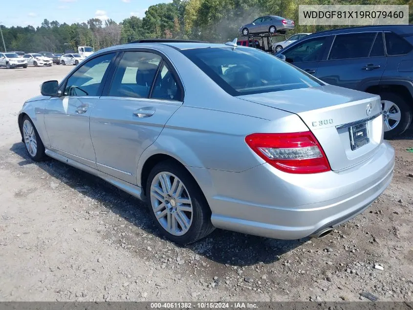 2009 Mercedes-Benz C 300 Luxury 4Matic/Sport 4Matic VIN: WDDGF81X19R079460 Lot: 40611382