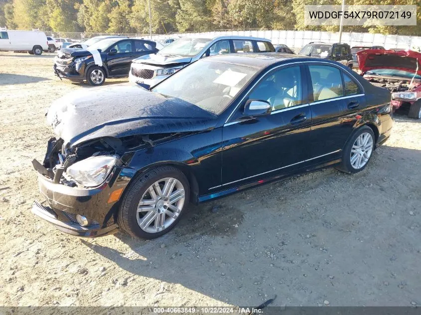 2009 Mercedes-Benz C 300 Luxury/Sport VIN: WDDGF54X79R072149 Lot: 40663849