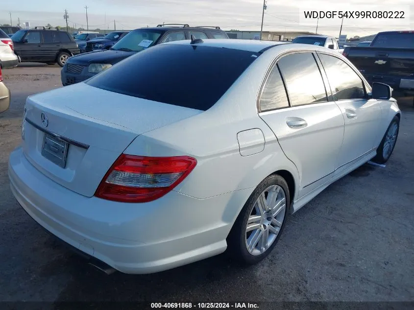 2009 Mercedes-Benz C 300 Luxury/Sport VIN: WDDGF54X99R080222 Lot: 40691868