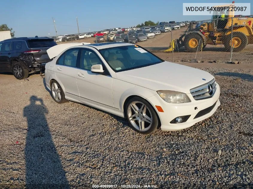 2009 Mercedes-Benz C 300 Luxury/Sport VIN: WDDGF54X89F220987 Lot: 40699817