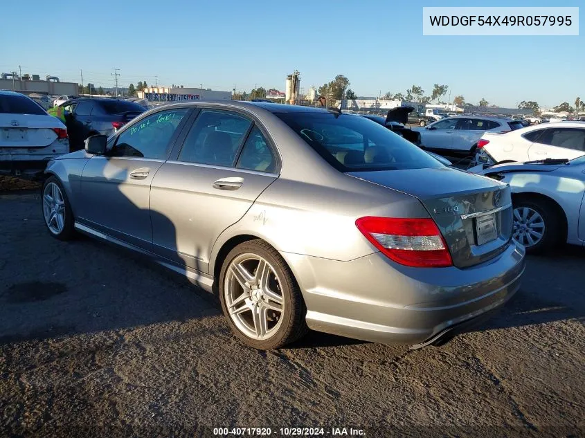 2009 Mercedes-Benz C 300 Luxury/Sport VIN: WDDGF54X49R057995 Lot: 40717920