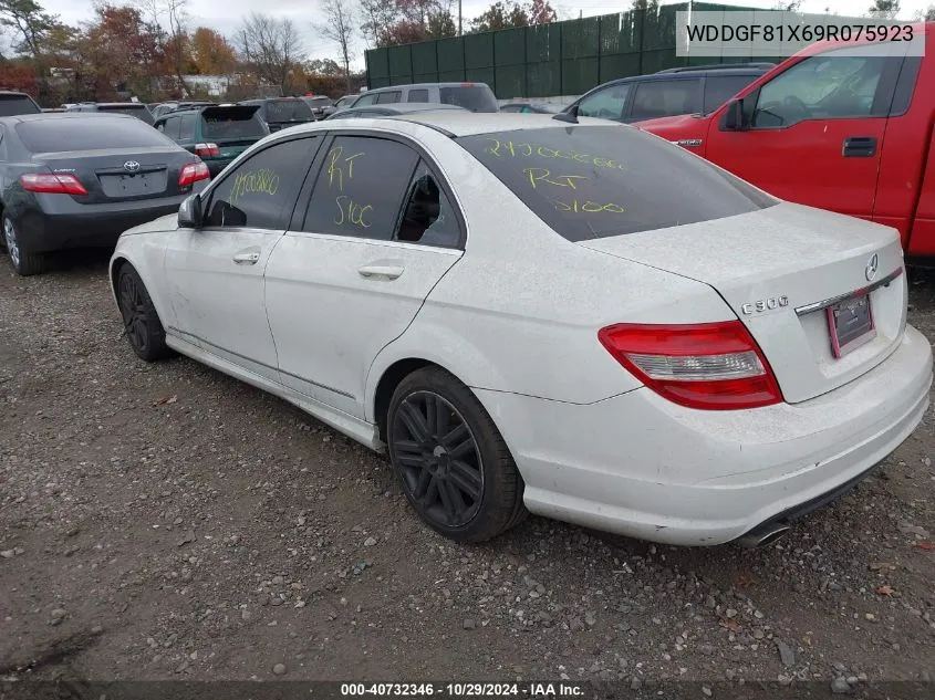 2009 Mercedes-Benz C 300 Luxury 4Matic/Sport 4Matic VIN: WDDGF81X69R075923 Lot: 40732346