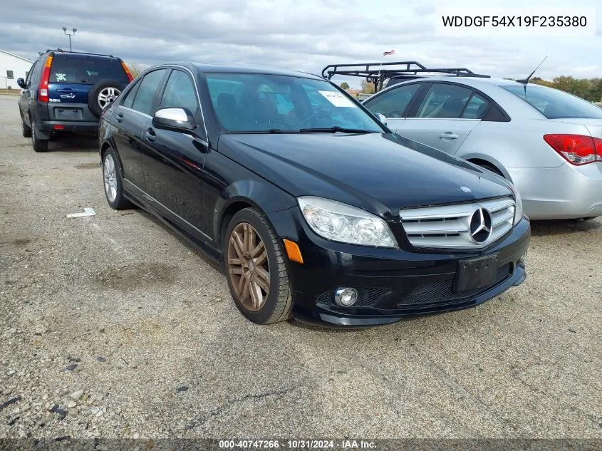 2009 Mercedes-Benz C 300 Luxury/Sport VIN: WDDGF54X19F235380 Lot: 40747266