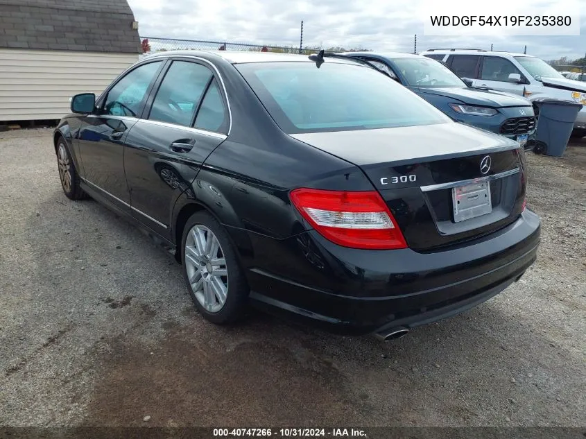 2009 Mercedes-Benz C 300 Luxury/Sport VIN: WDDGF54X19F235380 Lot: 40747266