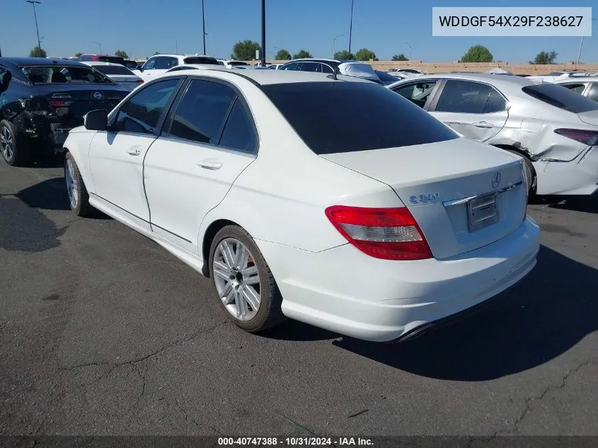 2009 Mercedes-Benz C 300 Luxury/Sport VIN: WDDGF54X29F238627 Lot: 40747388