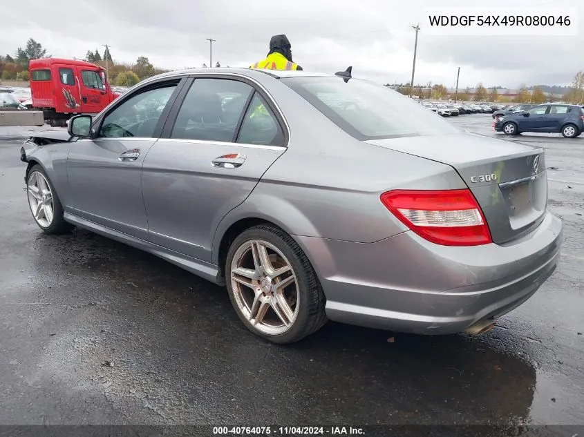 2009 Mercedes-Benz C 300 Luxury/Sport VIN: WDDGF54X49R080046 Lot: 40764075