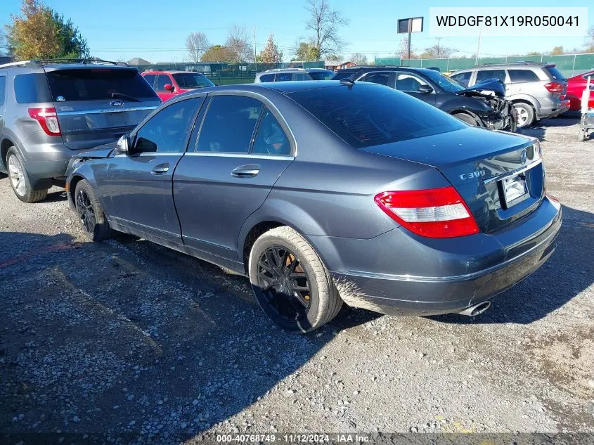 2009 Mercedes-Benz C 300 Luxury 4Matic/Sport 4Matic VIN: WDDGF81X19R050041 Lot: 40768749