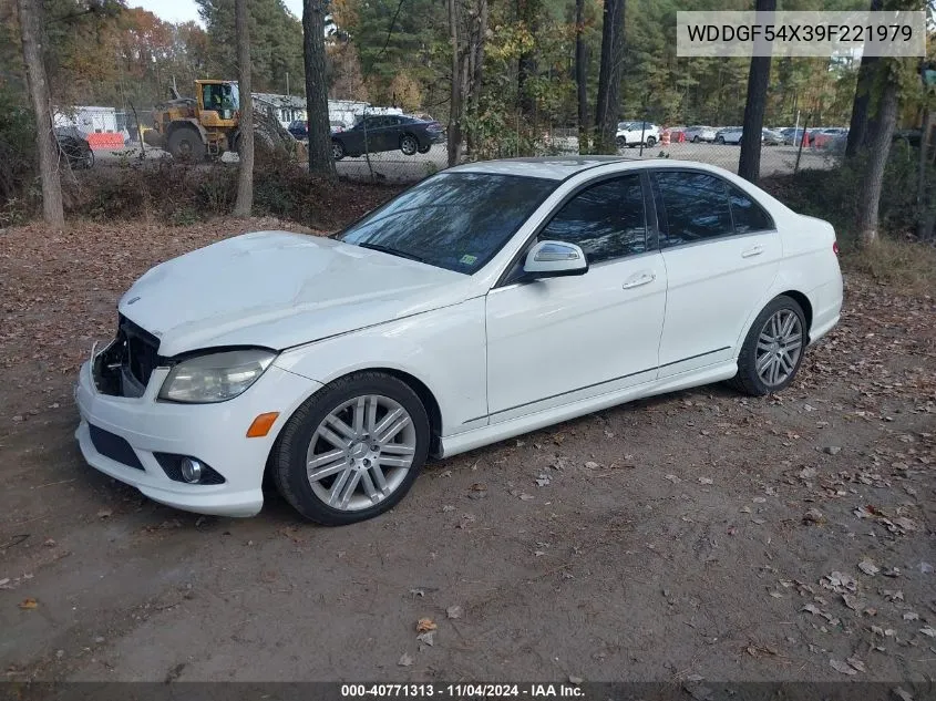 2009 Mercedes-Benz C Luxury/Sport VIN: WDDGF54X39F221979 Lot: 40771313