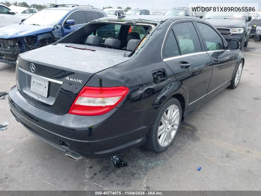 2009 Mercedes-Benz C 300 Luxury 4Matic/Sport 4Matic VIN: WDDGF81X89R065586 Lot: 40774075