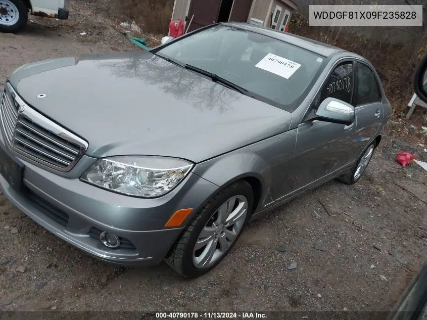 2009 Mercedes-Benz C 300 VIN: WDDGF81X09F235828 Lot: 40790178