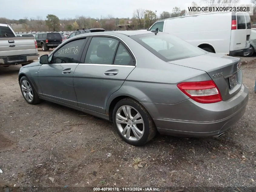 2009 Mercedes-Benz C 300 VIN: WDDGF81X09F235828 Lot: 40790178