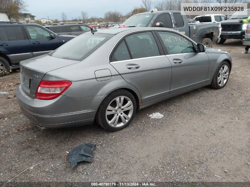 2009 Mercedes-Benz C 300 VIN: WDDGF81X09F235828 Lot: 40790178