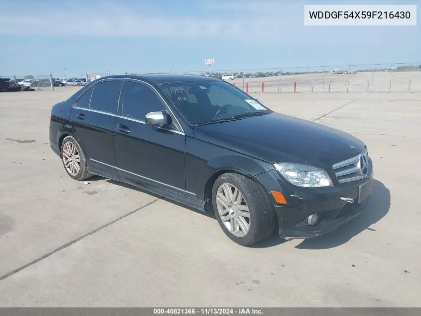 2009 Mercedes-Benz C 300 Luxury/Sport VIN: WDDGF54X59F216430 Lot: 40821366