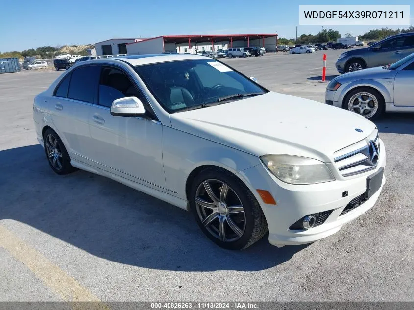 2009 Mercedes-Benz C 300 Luxury/Sport VIN: WDDGF54X39R071211 Lot: 40826263