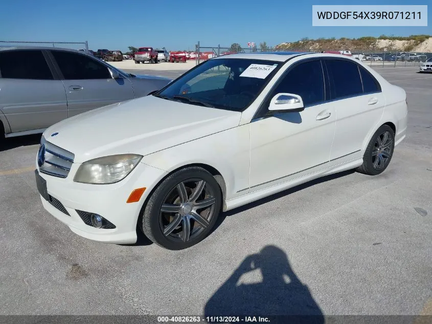 2009 Mercedes-Benz C 300 Luxury/Sport VIN: WDDGF54X39R071211 Lot: 40826263