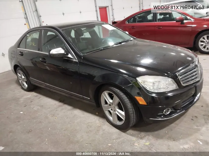 2009 Mercedes-Benz C 300 Luxury 4Matic/Sport 4Matic VIN: WDDGF81X79R047063 Lot: 40850708