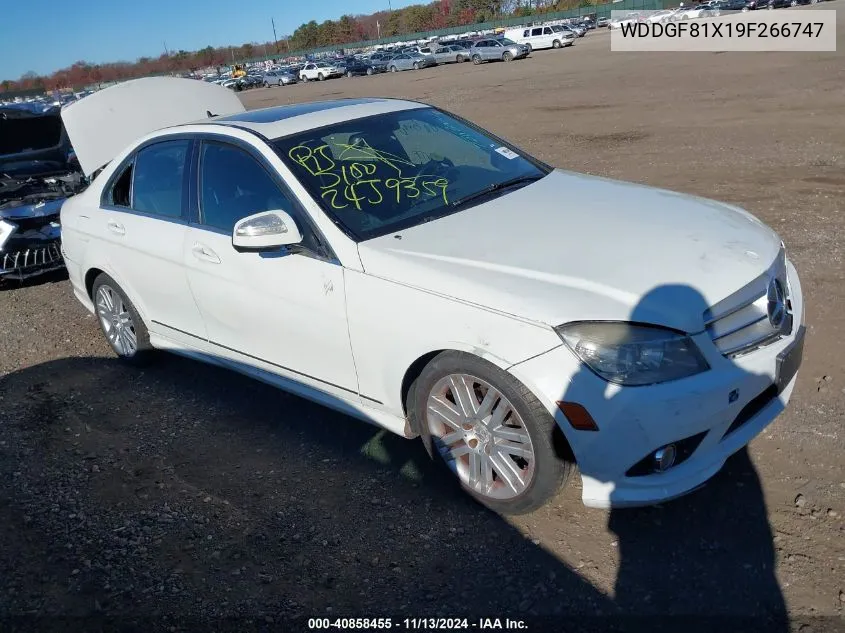 2009 Mercedes-Benz C 300 Luxury 4Matic/Sport 4Matic VIN: WDDGF81X19F266747 Lot: 40858455