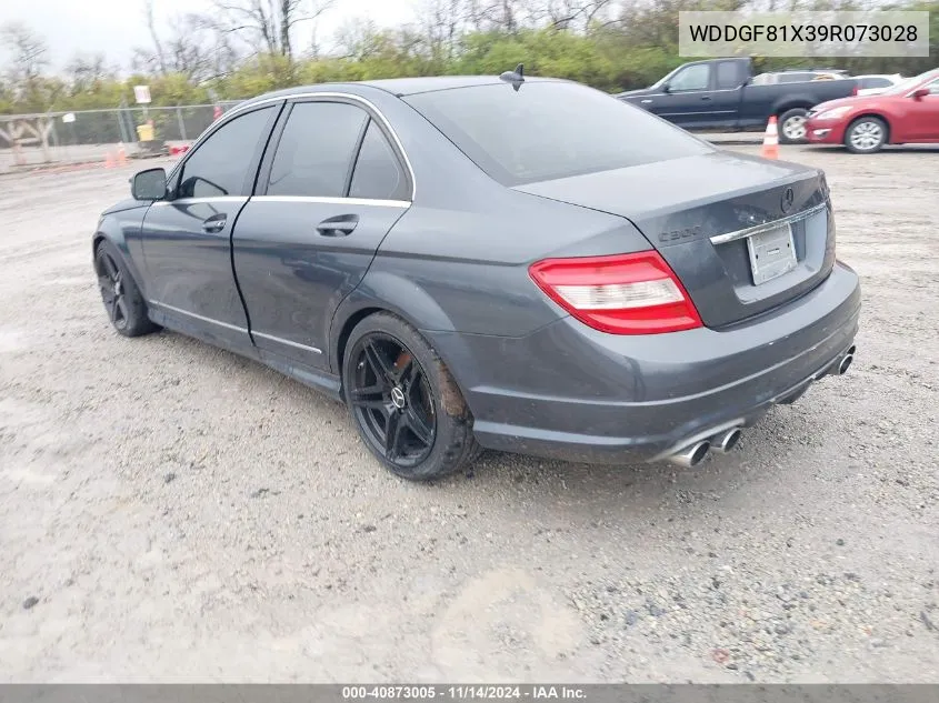 2009 Mercedes-Benz C 300 Luxury 4Matic/Sport 4Matic VIN: WDDGF81X39R073028 Lot: 40873005