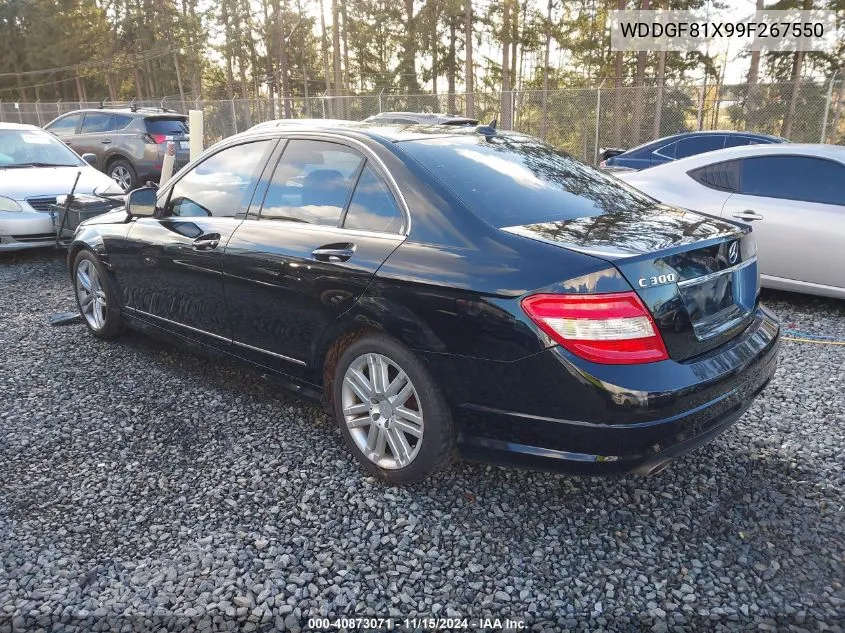 2009 Mercedes-Benz C 300 Luxury 4Matic/Sport 4Matic VIN: WDDGF81X99F267550 Lot: 40873071