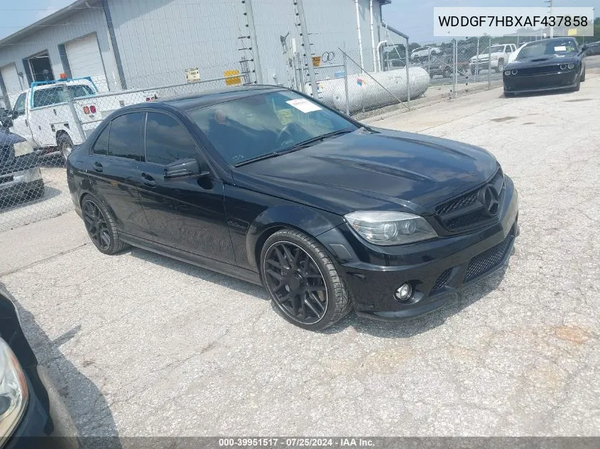 2010 Mercedes-Benz C 63 Amg VIN: WDDGF7HBXAF437858 Lot: 39951517