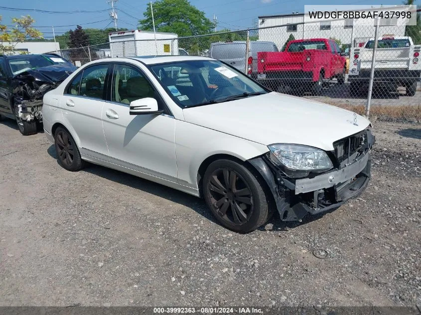 2010 Mercedes-Benz C 300 Luxury 4Matic/Sport 4Matic VIN: WDDGF8BB6AF437998 Lot: 39992363