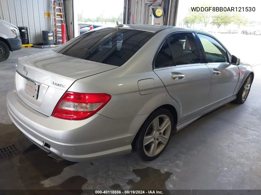 2010 Mercedes-Benz C 300 Luxury 4Matic/Sport 4Matic VIN: WDDGF8BB0AR121530 Lot: 40118856