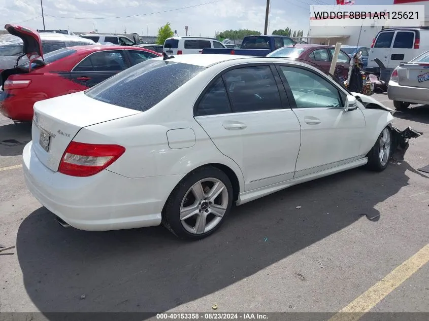 2010 Mercedes-Benz C 300 Luxury 4Matic/Sport 4Matic VIN: WDDGF8BB1AR125621 Lot: 40153358