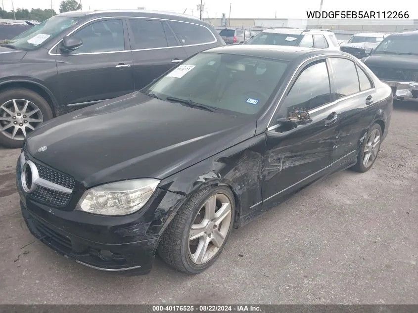 2010 Mercedes-Benz C 300 Luxury/Sport VIN: WDDGF5EB5AR112266 Lot: 40176525