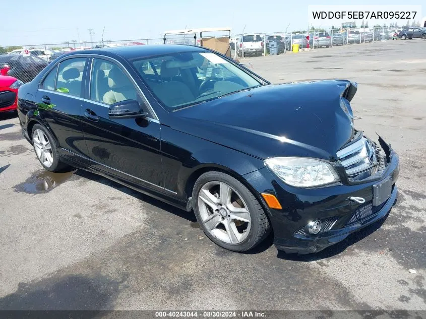 2010 Mercedes-Benz C 300 Luxury/Sport VIN: WDDGF5EB7AR095227 Lot: 40243044