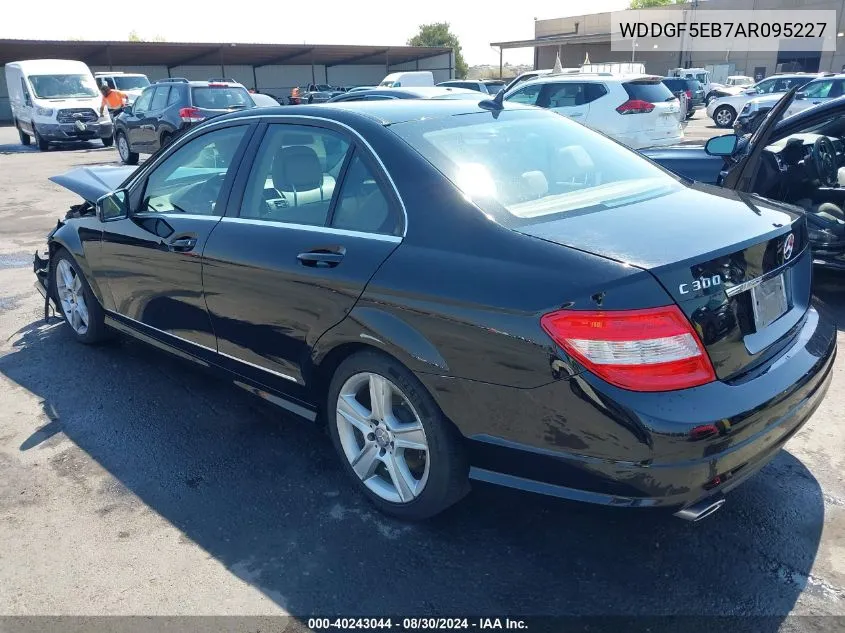 2010 Mercedes-Benz C 300 Luxury/Sport VIN: WDDGF5EB7AR095227 Lot: 40243044