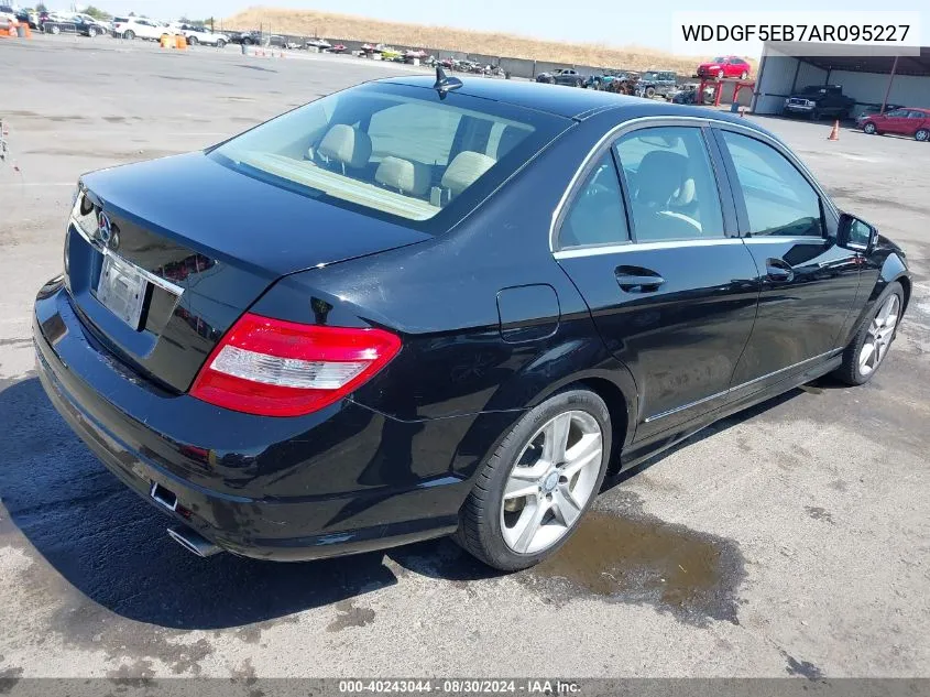 2010 Mercedes-Benz C 300 Luxury/Sport VIN: WDDGF5EB7AR095227 Lot: 40243044