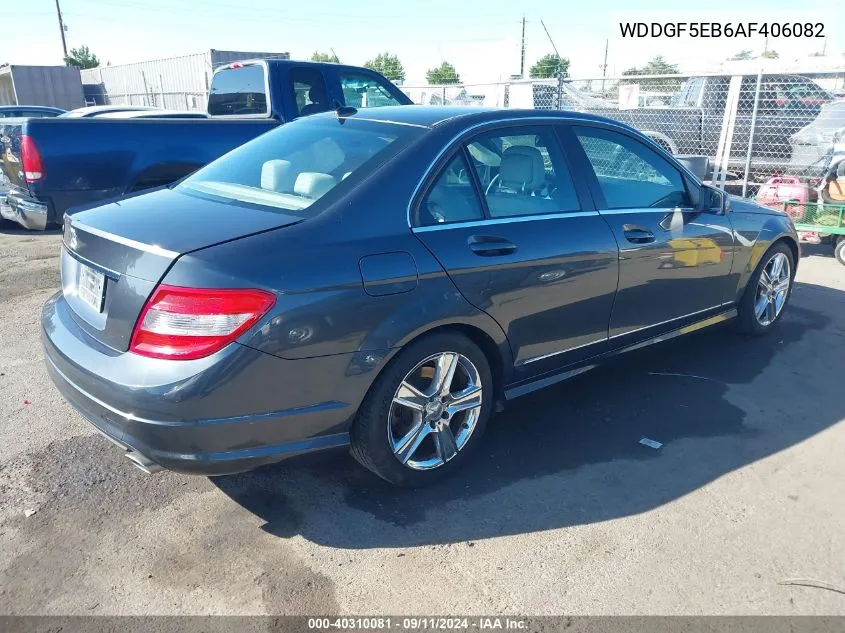 2010 Mercedes-Benz C 300 Luxury/Sport VIN: WDDGF5EB6AF406082 Lot: 40310081