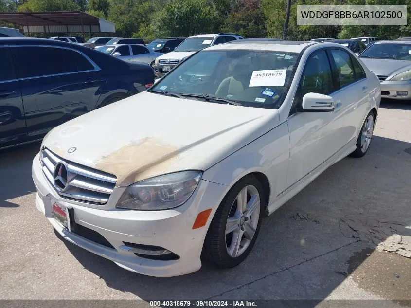 2010 Mercedes-Benz C 300 Luxury 4Matic/Sport 4Matic VIN: WDDGF8BB6AR102500 Lot: 40318679