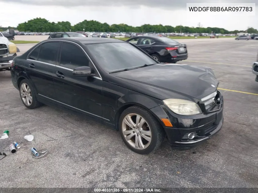 2010 Mercedes-Benz C 300 Luxury 4Matic/Sport 4Matic VIN: WDDGF8BB6AR097783 Lot: 40331385