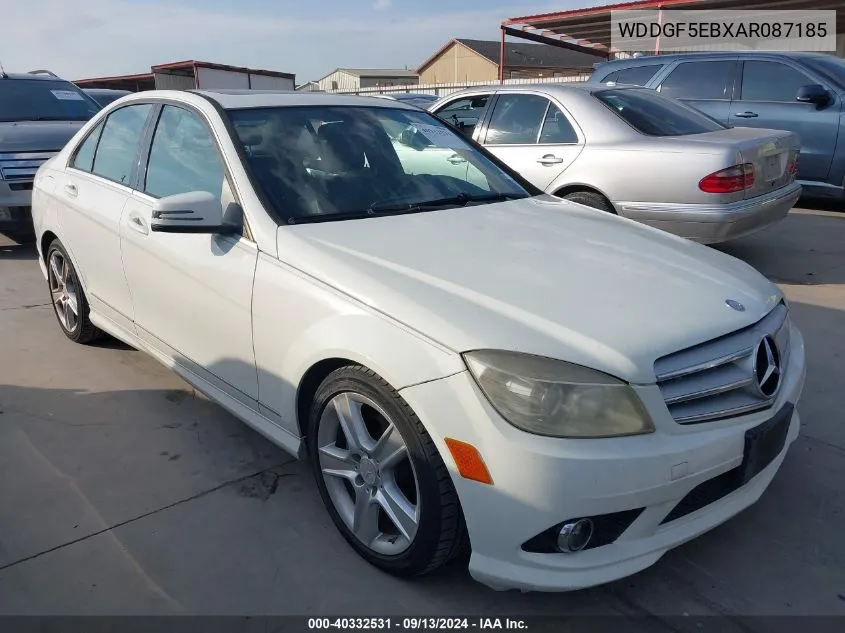 2010 Mercedes-Benz C 300 300 VIN: WDDGF5EBXAR087185 Lot: 40332531