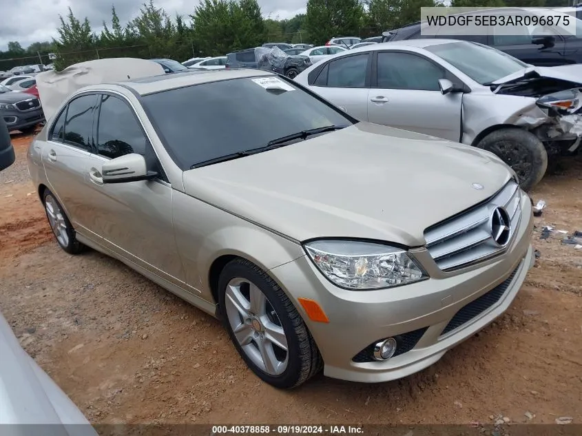 2010 Mercedes-Benz C 300 Luxury/Sport VIN: WDDGF5EB3AR096875 Lot: 40378858