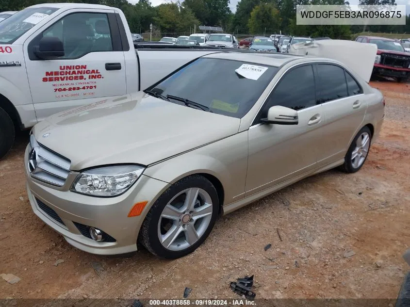 2010 Mercedes-Benz C 300 Luxury/Sport VIN: WDDGF5EB3AR096875 Lot: 40378858