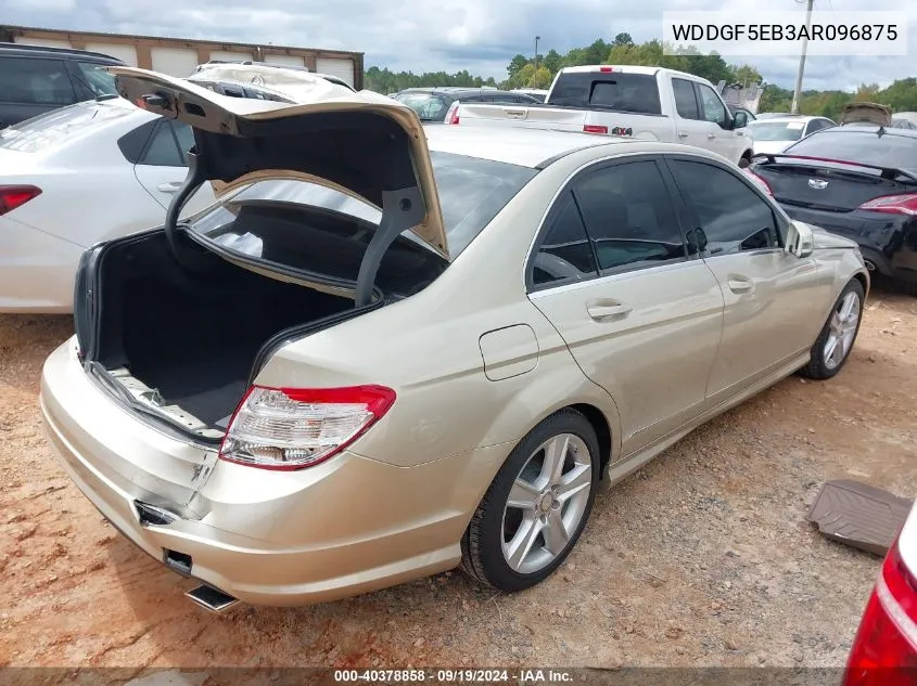 2010 Mercedes-Benz C 300 Luxury/Sport VIN: WDDGF5EB3AR096875 Lot: 40378858