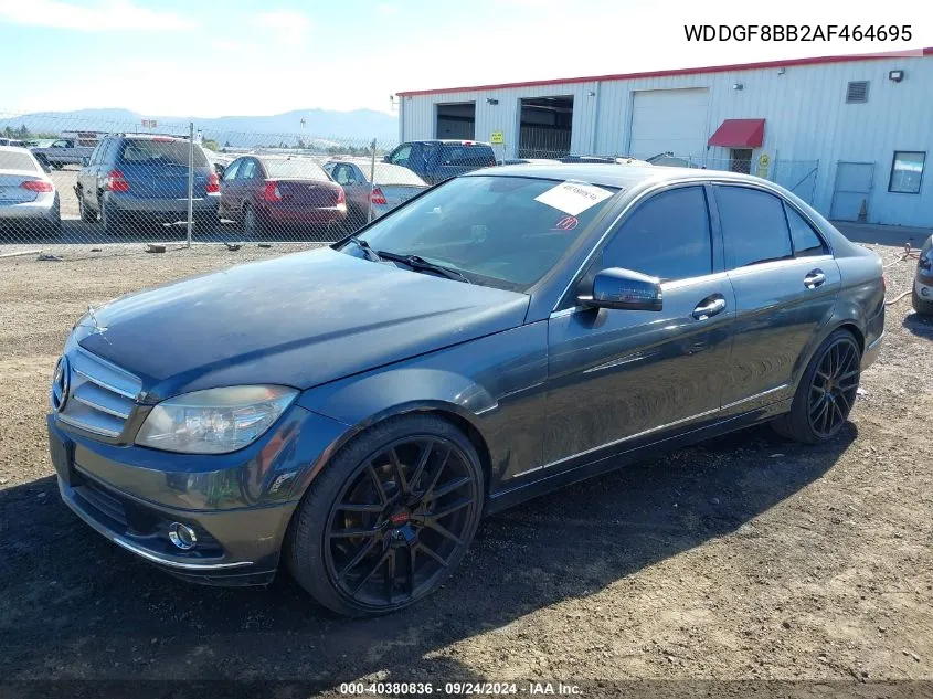 2010 Mercedes-Benz C 300 Luxury 4Matic/Sport 4Matic VIN: WDDGF8BB2AF464695 Lot: 40380836