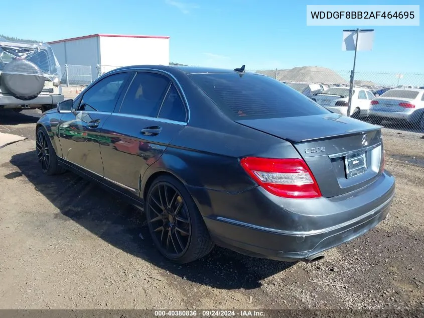 2010 Mercedes-Benz C 300 Luxury 4Matic/Sport 4Matic VIN: WDDGF8BB2AF464695 Lot: 40380836