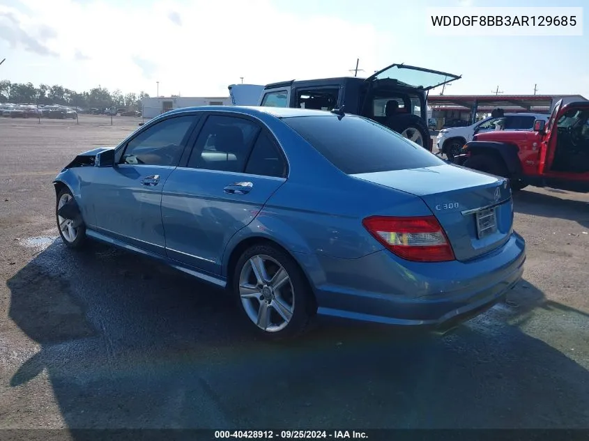 2010 Mercedes-Benz C 300 Luxury 4Matic/Sport 4Matic VIN: WDDGF8BB3AR129685 Lot: 40428912