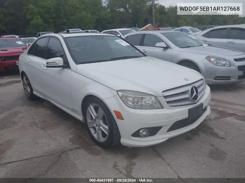 2010 Mercedes-Benz C 300 Luxury/Sport VIN: WDDGF5EB1AR127668 Lot: 40431997