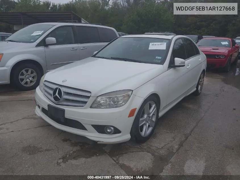 2010 Mercedes-Benz C 300 Luxury/Sport VIN: WDDGF5EB1AR127668 Lot: 40431997