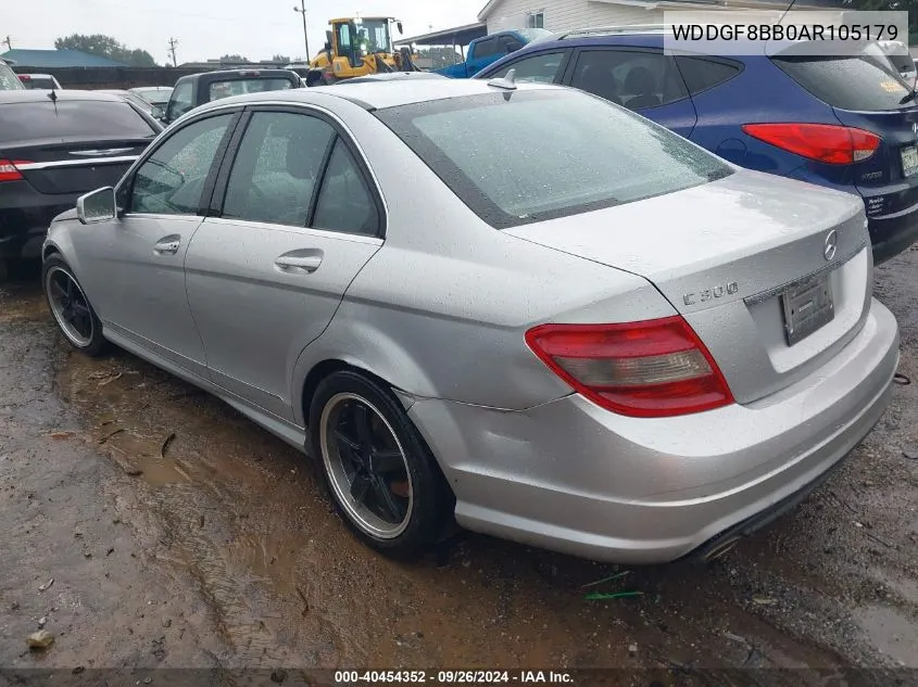 2010 Mercedes-Benz C 300 Luxury 4Matic/Sport 4Matic VIN: WDDGF8BB0AR105179 Lot: 40454352