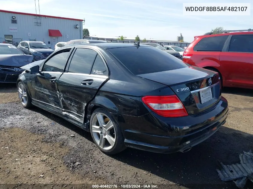 2010 Mercedes-Benz C 300 Luxury 4Matic/Sport 4Matic VIN: WDDGF8BB5AF482107 Lot: 40482776