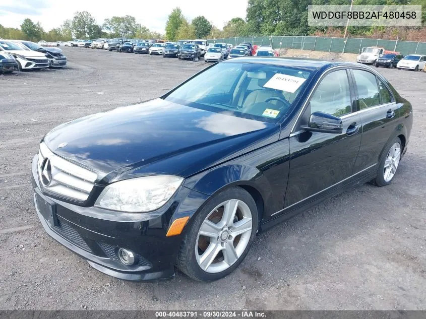 2010 Mercedes-Benz C 300 Luxury 4Matic/Sport 4Matic VIN: WDDGF8BB2AF480458 Lot: 40483791