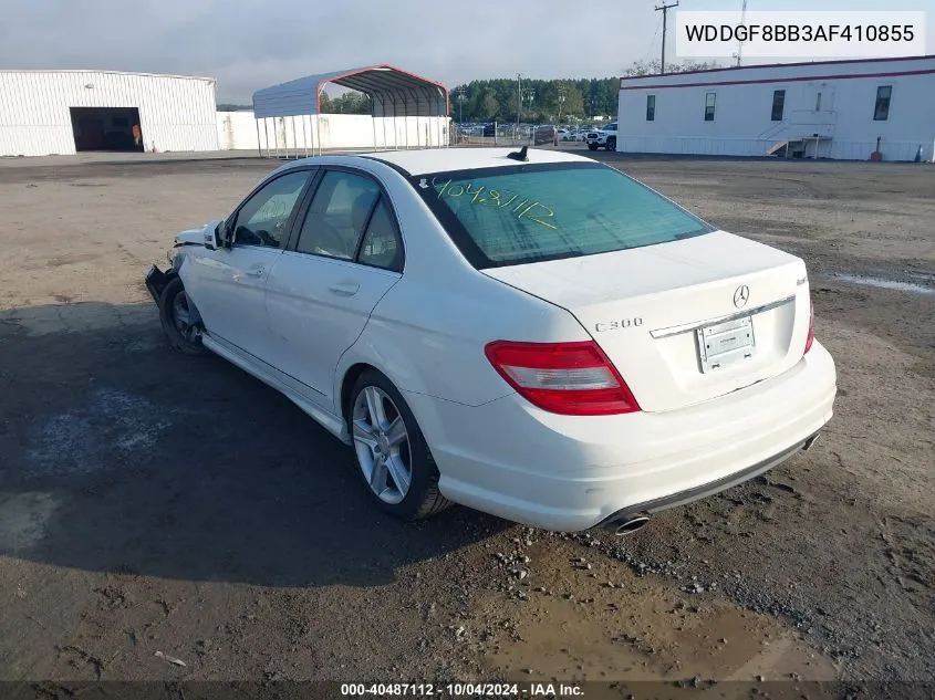 2010 Mercedes-Benz C 300 Luxury 4Matic/Sport 4Matic VIN: WDDGF8BB3AF410855 Lot: 40487112